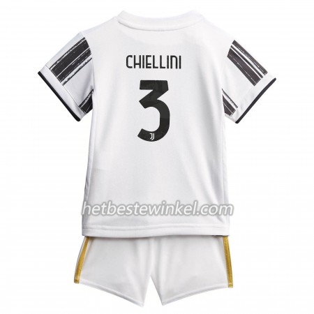 Juventus Giorgio Chiellini 3 Kind Voetbaltenues Thuis 2020/21 - SS (+ Korte broeken)